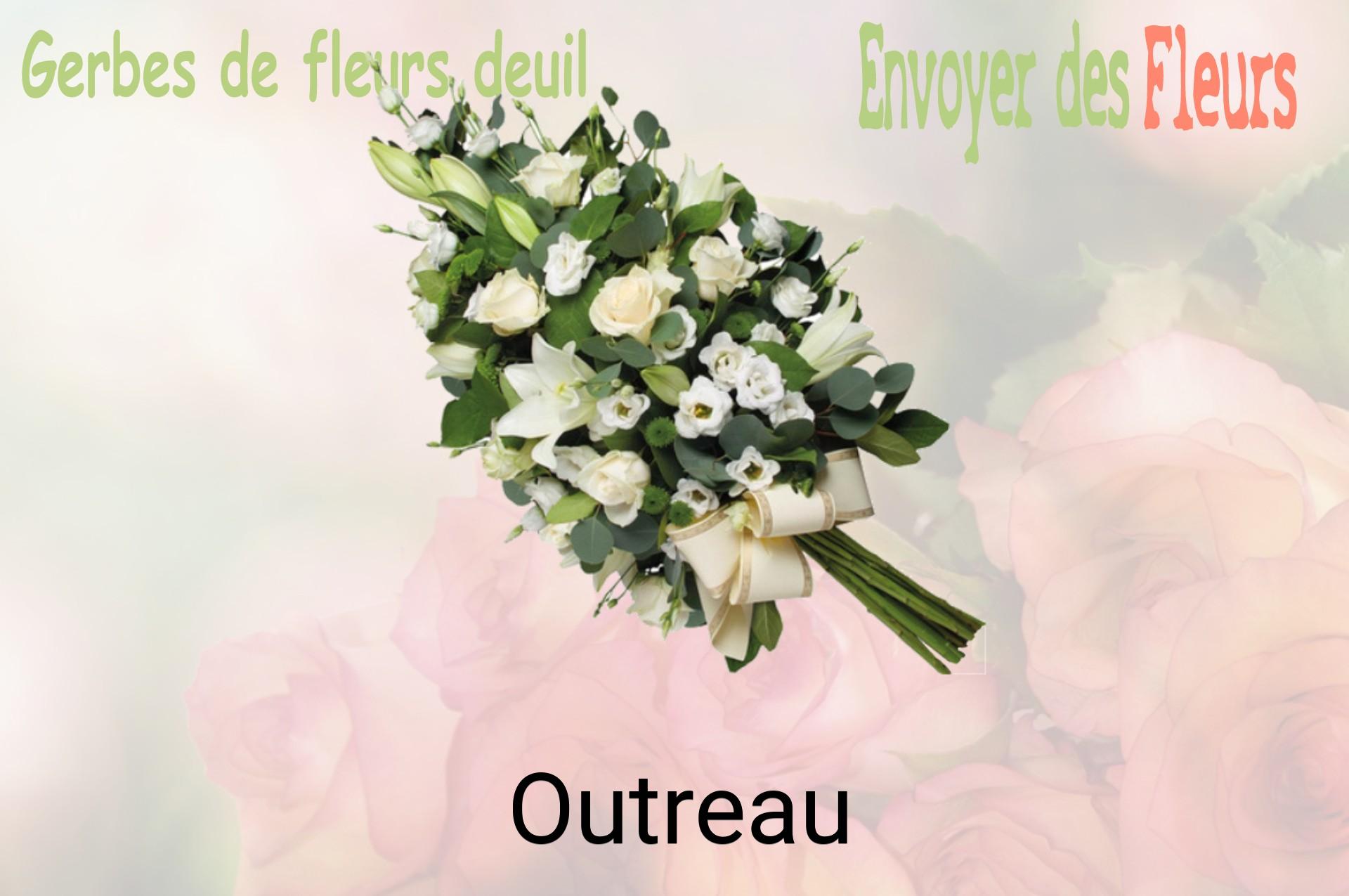 Gerbe de fleurs de deuil livrée à Outreau